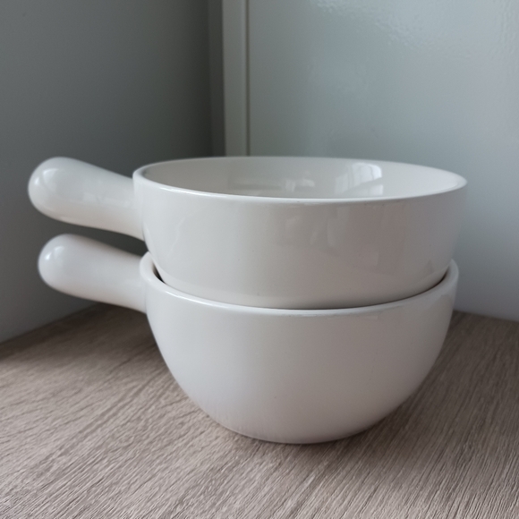 Rae Dunn Stoneware Handled Soup Bowl Set - Picture 4 of 14